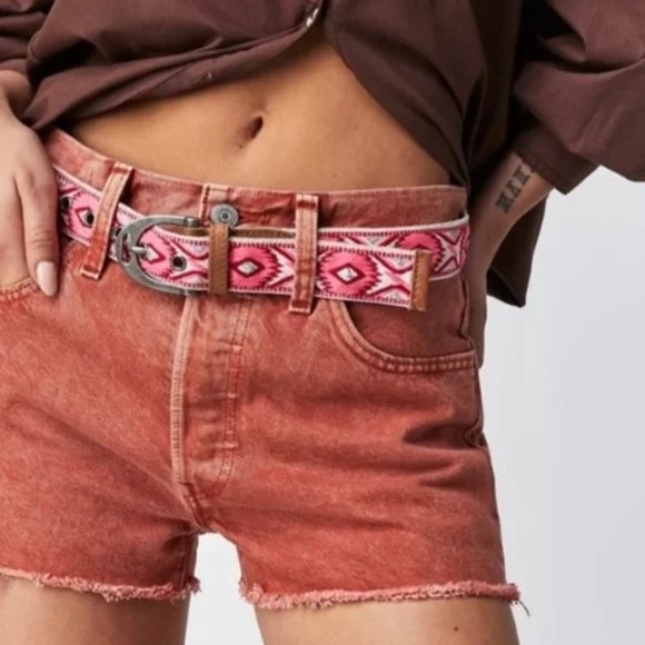 NWT FREE PEOPLE MOVING TO MARS PRINTED BELT, XS/S main image 6